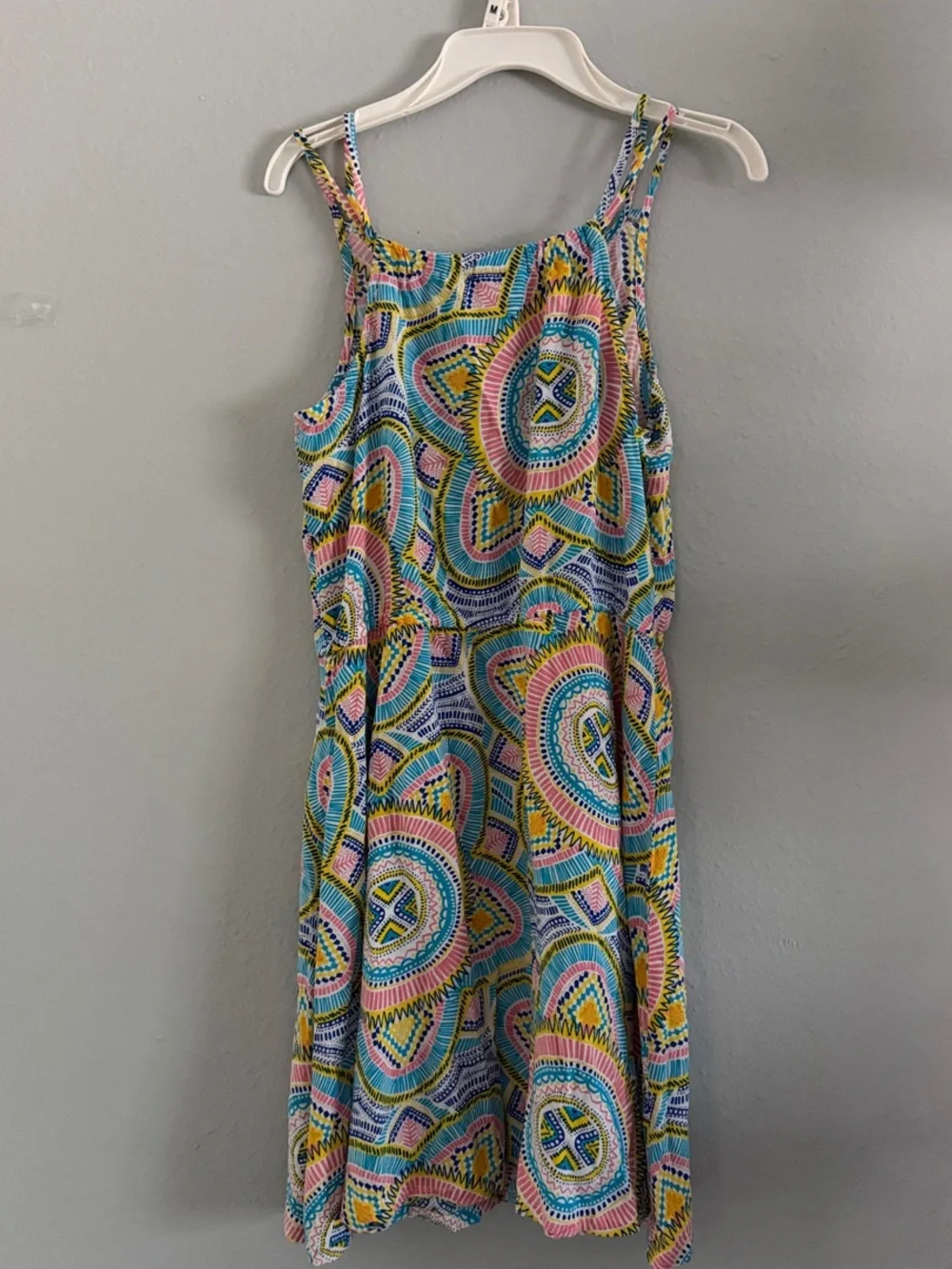 Crazy 8 Girls Midi Dress in Blue, Pink, Yellow & Green